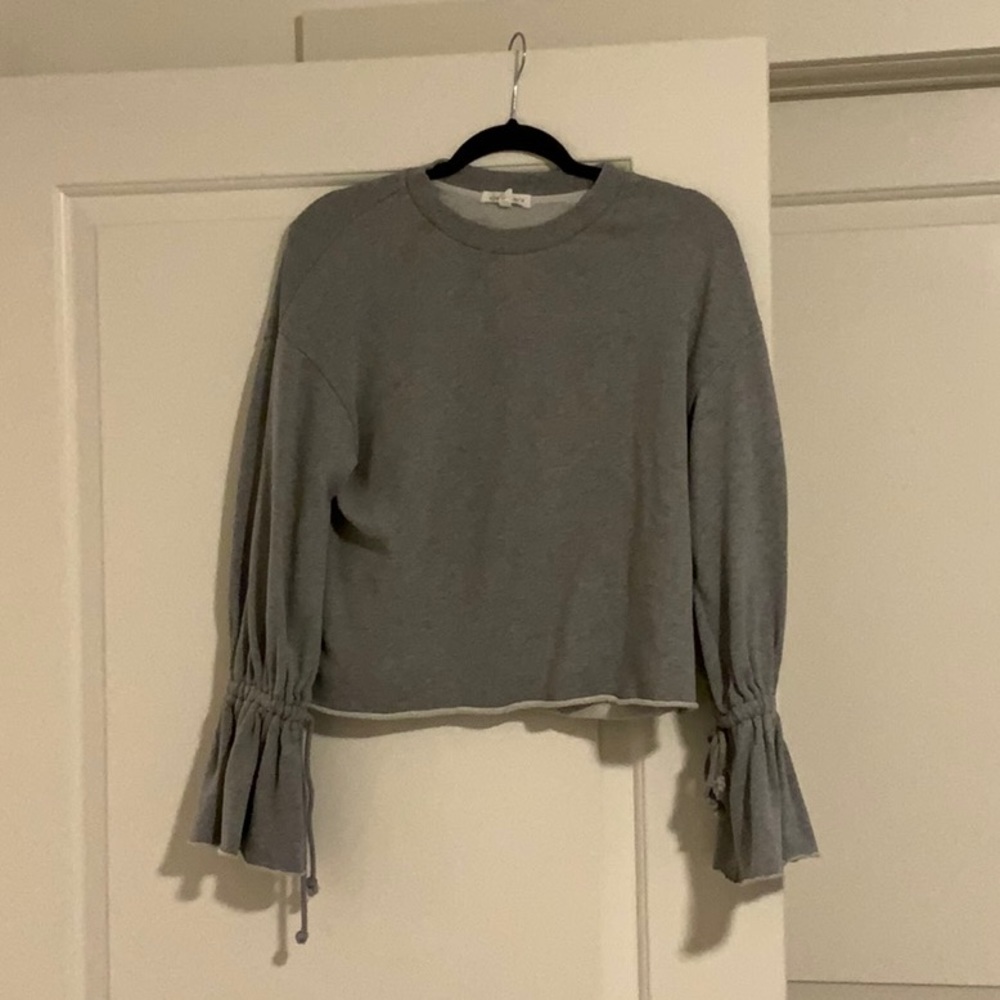 Grey Crop Sweatshirt